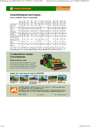 Semoirs Amazone D9 12000 Super