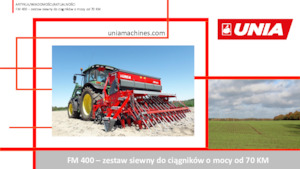 Semoirs Unia FM A 700/3