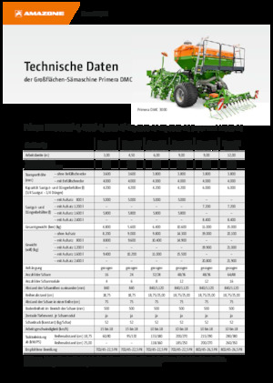 Semoirs Amazone Primera DMC 3000