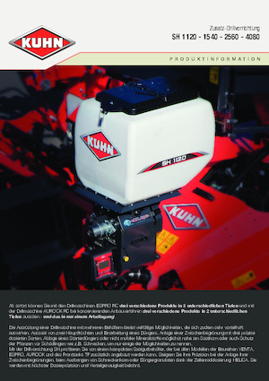 Semoirs Kuhn SH 1120 Isobus