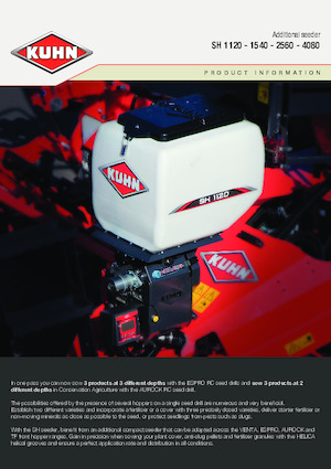 Semoirs Kuhn SH 1120 Isobus