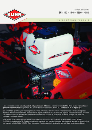 Semoirs Kuhn SH 1120 Isobus