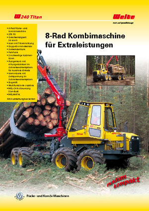 Remorques de débardage spéciales Welte W 240