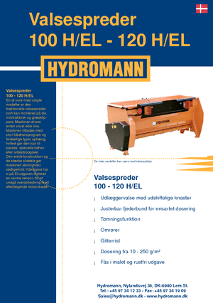 Épandeur  montables Hydromann 100 H