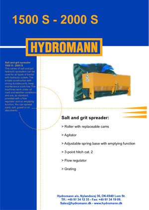 Épandeur  montables Hydromann 1500 S