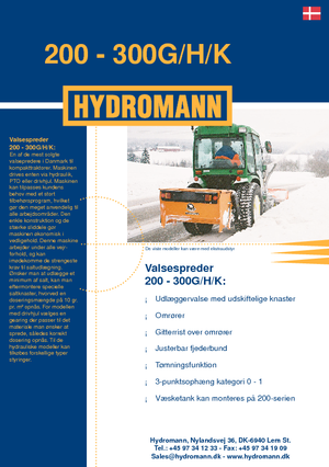 Épandeur  montables Hydromann 200 G