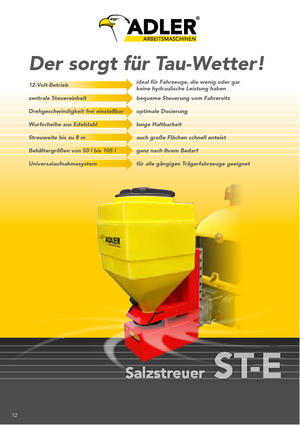 Épandeur  montables Adler ST-E 105 Profi