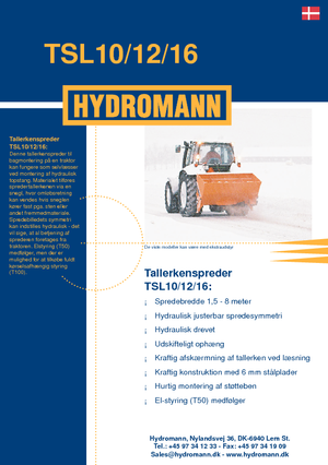 Épandeur  montables Hydromann TSL 16