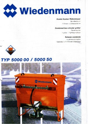 Épandeur  montables Wiedenmann 5000