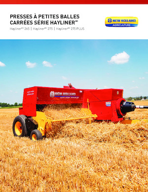 Presses de grandes balles + à haute pression New Holland Hayliner 275 PLUS