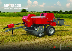 Presses de grandes balles + à haute pression Massey Ferguson SB 1842S