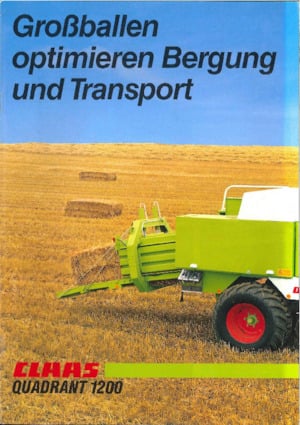 Presses de grandes balles + à haute pression Claas Quadrant 1200