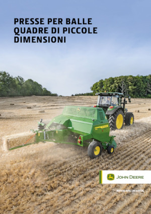 Presses de grandes balles + à haute pression John Deere S160