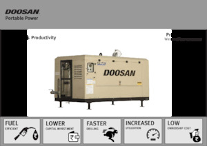 Compresseurs d'air stationnaires - Diesel, Électrique, Essence Doosan PA165