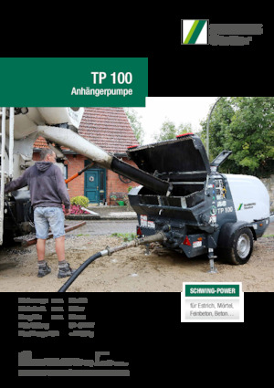 Pompes à béton fixes SCHWING-Stetter TP 100 D