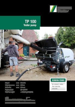 Pompes à béton fixes SCHWING-Stetter TP 100 D