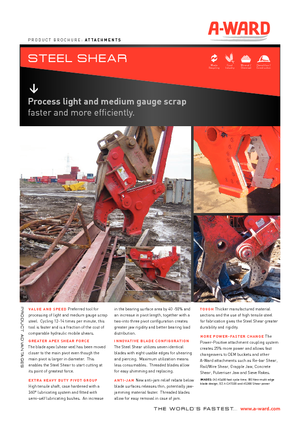 Cisaille pour ferailles et acier A-Ward AS400