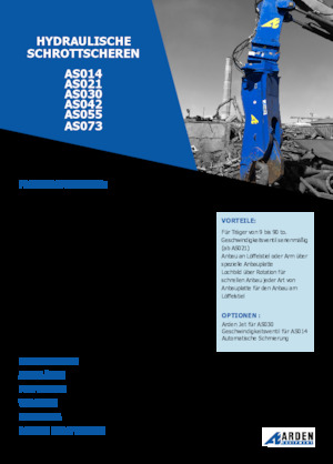Cisaille pour ferailles et acier Arden AS042