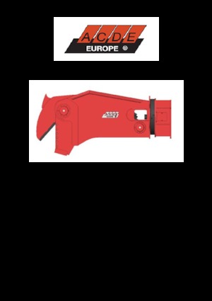Cisaille pour ferailles et acier ACDE ATC40
