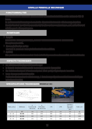 Cisaille pour ferailles et acier Arden BC 250