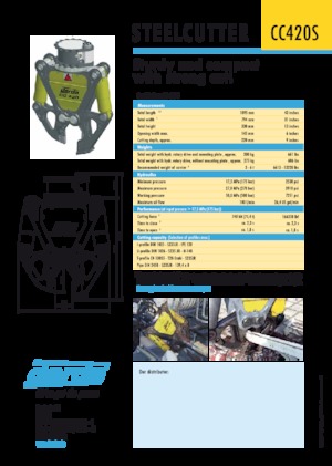 Cisaille pour ferailles et acier Darda CC420 S