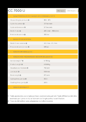 Cisaille pour ferailles et acier Epiroc CC 7000 S
