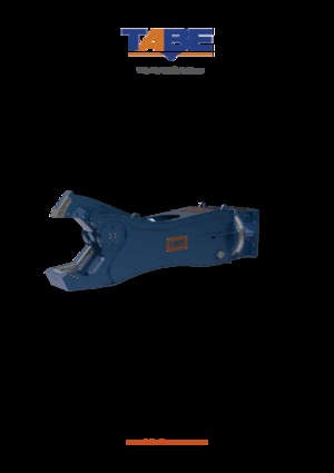 Cisaille pour ferailles et acier TABE CHT 130 