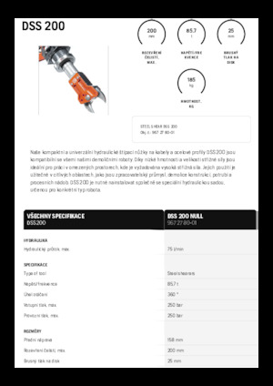 Cisaille pour ferailles et acier Husqvarna DSS 200