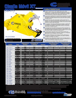 Cisaille pour ferailles et acier Genesis GXT 995R