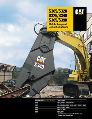 Cisaille pour ferailles et acier Caterpillar S340B
