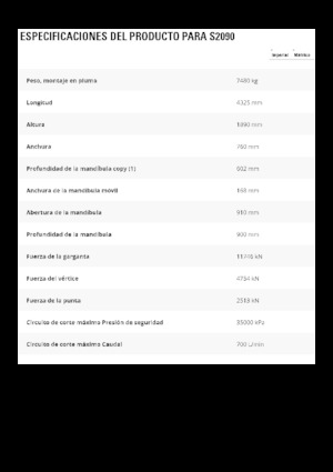 Cisaille pour ferailles et acier Caterpillar S2090