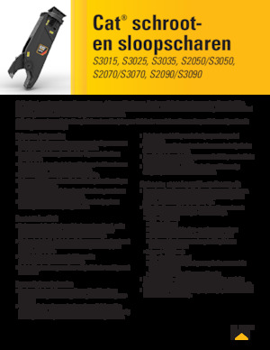 Cisaille pour ferailles et acier Caterpillar S3090