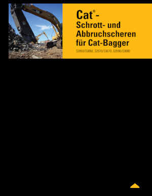 Cisaille pour ferailles et acier Caterpillar S2070