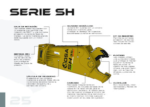 Cisaille pour ferailles et acier OSA Demolition Equipment SH 25.1