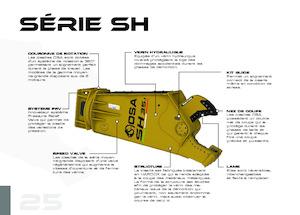 Cisaille pour ferailles et acier OSA Demolition Equipment SH 25.1