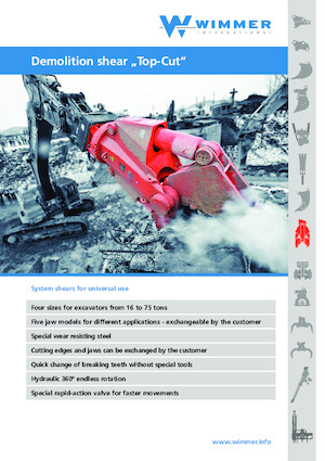 Cisaille pour ferailles et acier WIMMER TC 700 S