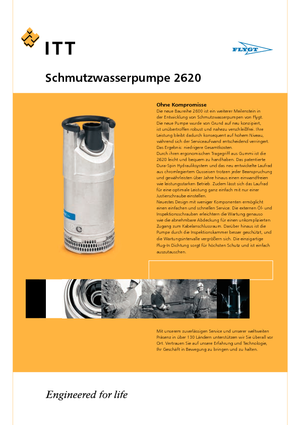 Pompes broyeurs Flygt-Pumpen 2620 LR 234