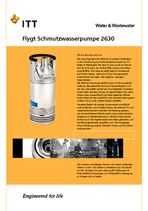 Pompes broyeurs Flygt-Pumpen 2630 LR 251
