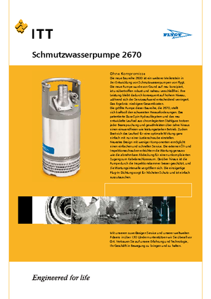 Pompes broyeurs Flygt-Pumpen 2670 LR 226