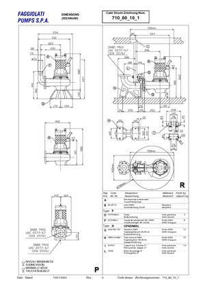 Pompes broyeurs Faggiolati G 410 R6V1-M64AA2