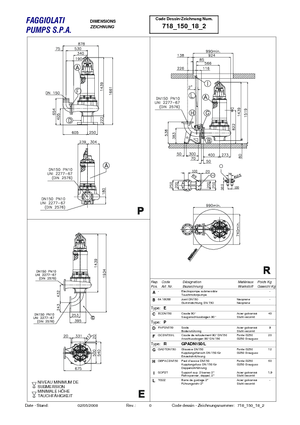 Pompes broyeurs Faggiolati G 418 R2C2-S100AA2
