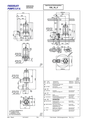 Pompes broyeurs Faggiolati G 418 R3V3-S100AA2