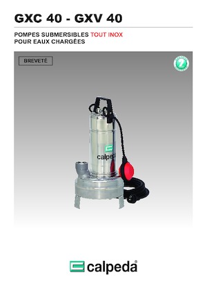 Pompes broyeurs Calpeda GXC 40-13