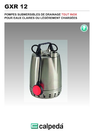 Pompes broyeurs Calpeda GXR 12-18
