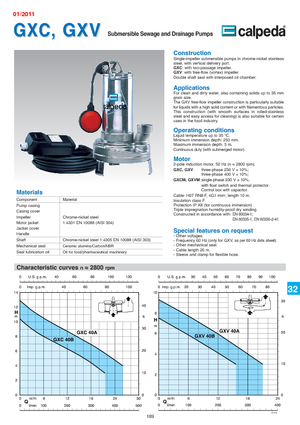 Pompes broyeurs Calpeda GXC 40 A