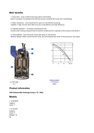 Pompes broyeurs ABS-Pumpen J 12 D