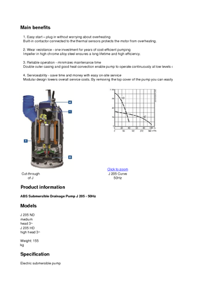 Pompes broyeurs ABS-Pumpen J 205 ND