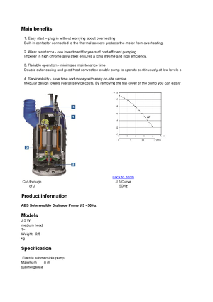 Pompes broyeurs ABS-Pumpen J 5 W