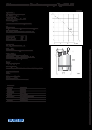 Pompes broyeurs Sulzer J 5 W