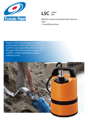 Pompes broyeurs Tsurumi-Pumpen LSC1.4S2